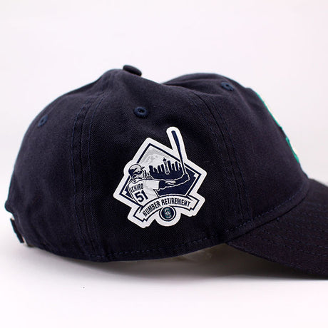 イチロー永久欠番記念モデル ニューエラ キャップ 9TWENTY シアトル マリナーズ MLB COOPERSTOWN NUMBER RETIREMENT STRAPBACK CAP NAVY
