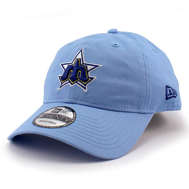 イチロー永久欠番記念モデル ニューエラ キャップ 9TWENTY シアトル マリナーズ MLB COOPERSTOWN NUMBER RETIREMENT STRAPBACK CAP SKY BLUE