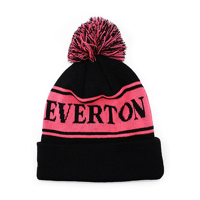 ニューエラ ニットキャップ ビーニー エヴァートン HOOK CUFFED KNIT BEANIE BLACK NEW ERA EVERTON FC