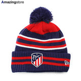 EU限定 ニューエラ ニットキャップ ビーニー アトレティコ マドリード JAKE BOBBLE KNIT BEANIE NAVY NEW ERA ATLETICO MADRID