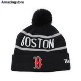 ニューエラ ニットキャップ ビーニー ボストン レッドソックス MLB STRIPE TEAM CUFFED KNIT BEANIE NAVY NEW ERA BOSTON RED SOX