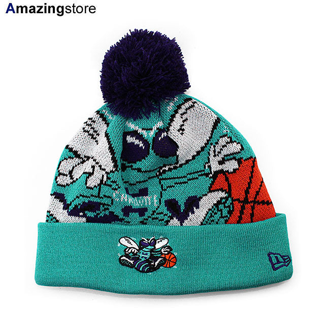 ニューエラ キャップ ニット ビーニー シャーロット ホーネッツ NBA BIGGIE KNIT BEANIE CAP TEAL NEW E –  Amazingstore