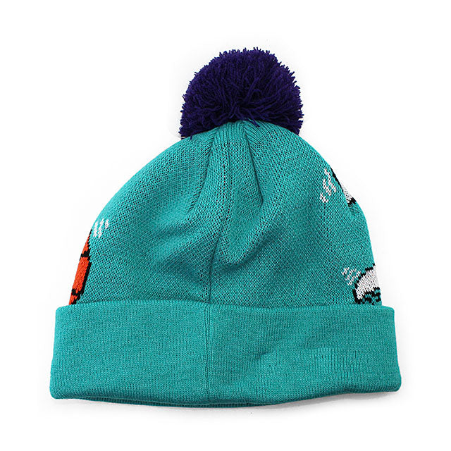 ニューエラ キャップ ニット ビーニー シャーロット ホーネッツ NBA BIGGIE KNIT BEANIE CAP TEAL NEW ERA CHARLOTTE HORNETS