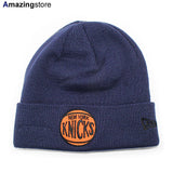 ニューエラ ニットキャップ ビーニー ニューヨーク ニックス NBA CUFFED KNIT BEANIE HAT NAVY