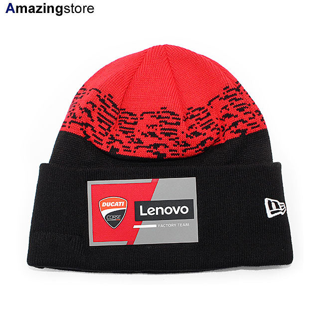 エネア バスティアニーニモデル ニューエラ ニットキャップ ビーニー ドゥカティ コルセ CUFFED KNIT BEANIE RED