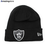 ニューエラ ニットキャップ ビーニー ラスベガス レイダース NFL CUFFED KNIT KNIT BEANIE BLACK