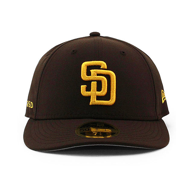 MCASD ニューエラ キャップ LP59FIFTY サンディエゴ パドレス MLB LOW-CROWN FITTED CAP BROWN