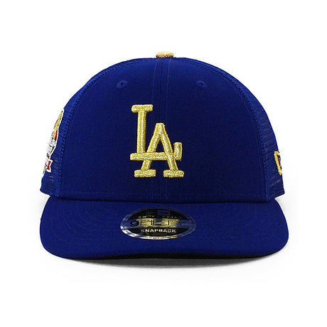 2025 ゴールドコレクション ニューエラ メッシュキャップ LP9FIFTY ロサンゼルス ドジャース MLB 2025 GOLD COLLECTION TRUCKER MESH CAP BLUE