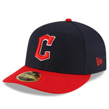 ニューエラ キャップ LP59FIFTY クリーブランド ガーディアンズ MLB ON-FIELD AUTHENTIC HOME LOW PROFILE FITTED CAP NAVY RED
