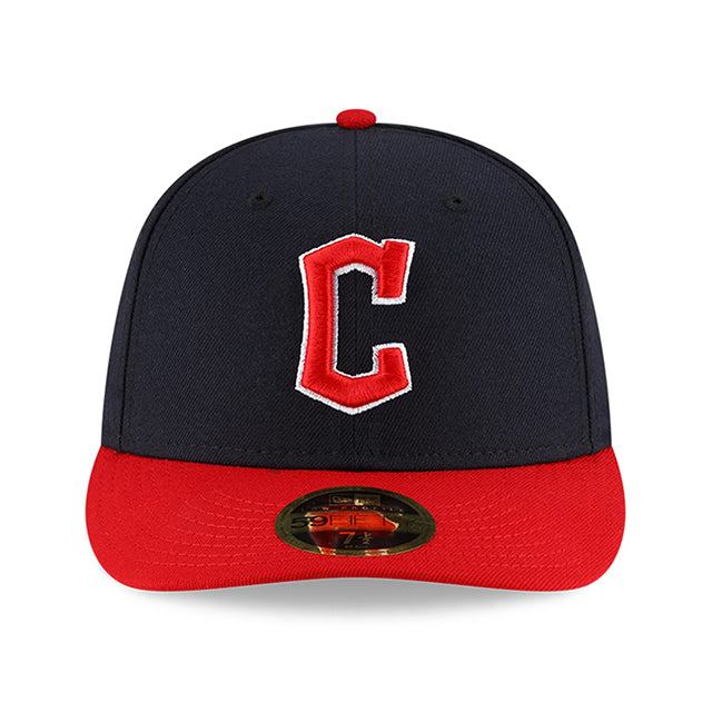 ニューエラ キャップ LP59FIFTY クリーブランド ガーディアンズ MLB ON-FIELD AUTHENTIC HOME LOW PROFILE FITTED CAP NAVY RED