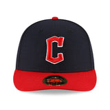 ニューエラ キャップ LP59FIFTY クリーブランド ガーディアンズ MLB ON-FIELD AUTHENTIC HOME LOW PROFILE FITTED CAP NAVY RED