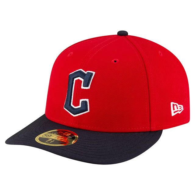 ニューエラ キャップ LP59FIFTY クリーブランド ガーディアンズ MLB ON-FIELD AUTHENTIC HOME2 LOW PROFILE FITTED CAP RED NAVY