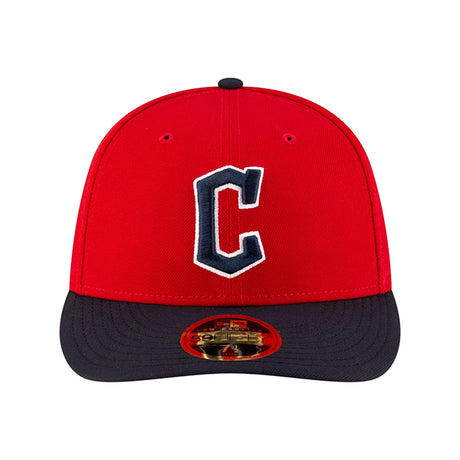 ニューエラ キャップ LP59FIFTY クリーブランド ガーディアンズ MLB ON-FIELD AUTHENTIC HOME2 LOW PROFILE FITTED CAP RED NAVY