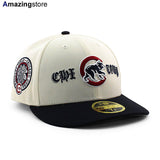 ニューエラ キャップ 59FIFTY シカゴ カブス COOPERSTOWN LOGO LOW PROFILE FITTED CAP LP CREAM