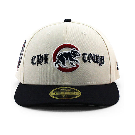 ニューエラ キャップ 59FIFTY シカゴ カブス COOPERSTOWN LOGO LOW PROFILE FITTED CAP LP CREAM