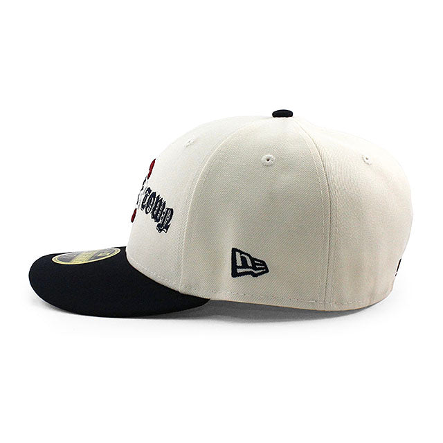 ニューエラ キャップ 59FIFTY シカゴ カブス COOPERSTOWN LOGO LOW PROFILE FITTED CAP LP CREAM