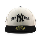 ニューエラ キャップ 59FIFTY ニューヨーク ヤンキース COOPERSTOWN LOGO LOW PROFILE FITTED CAP LP CREAM
