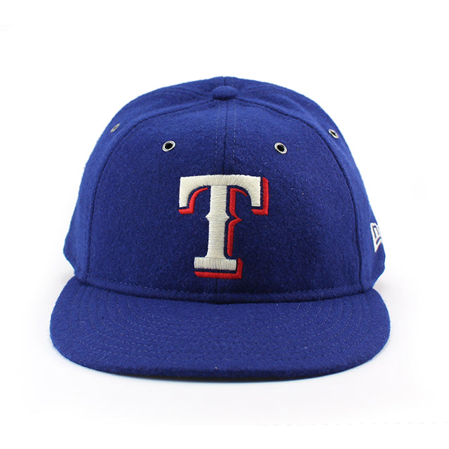 ニューエラ キャップ RC59FIFTY テキサス レンジャーズ MLB MELTON WOOL FITTED CAP ROYAL BLUE