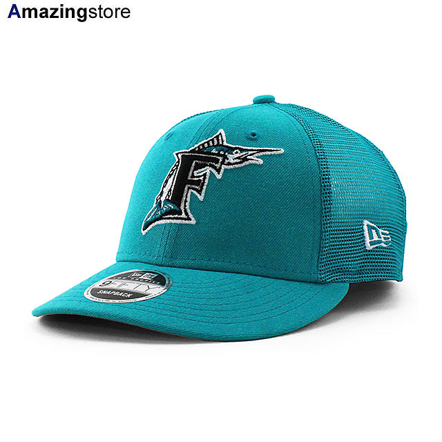 ニューエラ メッシュキャップ LP9FIFTY フロリダ マーリンズ MLB TRUCKER MESH CAP TEAL