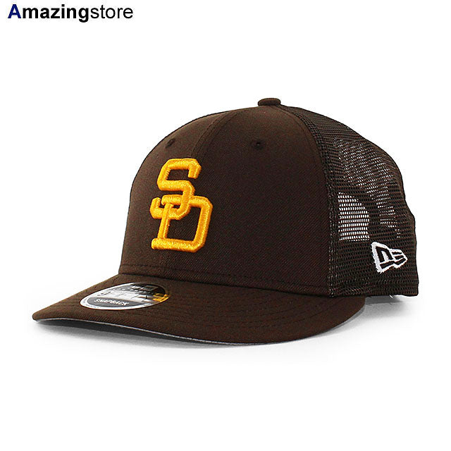 ニューエラ メッシュキャップ LP9FIFTY サンディエゴ パドレス MLB TRUCKER MESH CAP BROWN