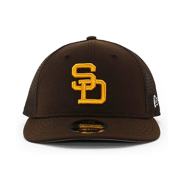 ニューエラ メッシュキャップ LP9FIFTY サンディエゴ パドレス MLB TRUCKER MESH CAP BROWN