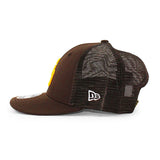 ニューエラ メッシュキャップ LP9FIFTY サンディエゴ パドレス MLB TRUCKER MESH CAP BROWN