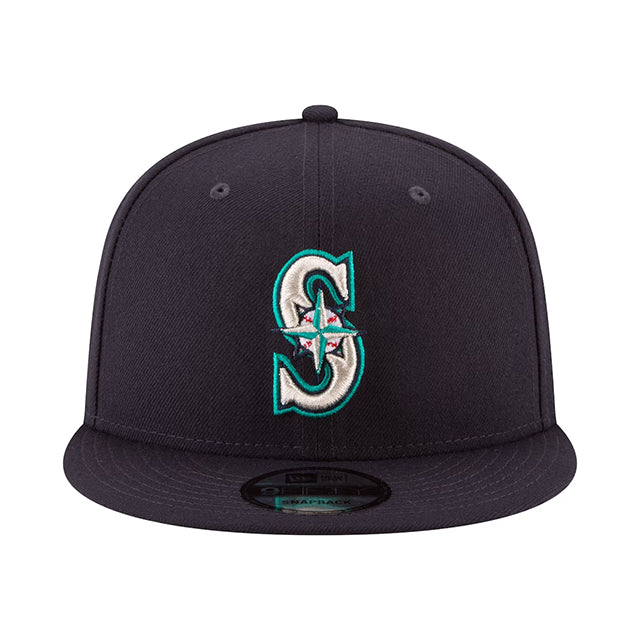 ランディ ジョンソン永久欠番記念モデル ニューエラ キャップ 9FIFTY シアトル マリナーズ MLB NUMBER RETIREMENT SIDE PATCH SNAPBACK CAP NAVY