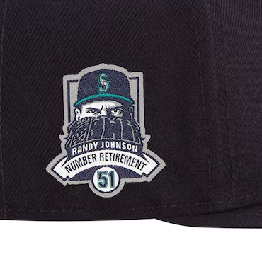 ランディ ジョンソン永久欠番記念モデル ニューエラ キャップ 9FIFTY シアトル マリナーズ MLB NUMBER RETIREMENT SIDE PATCH SNAPBACK CAP NAVY