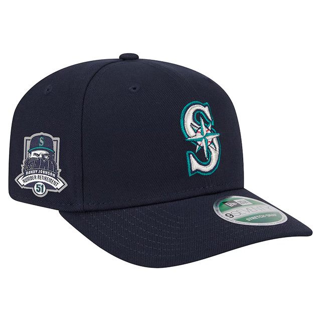 ランディ ジョンソン永久欠番記念モデル ニューエラ キャップ 9SEVENTY シアトル マリナーズ MLB NUMBER RETIREMENT SIDE PATCH SNAPBACK CAP NAVY