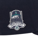 ランディ ジョンソン永久欠番記念モデル ニューエラ キャップ 9SEVENTY シアトル マリナーズ MLB NUMBER RETIREMENT SIDE PATCH SNAPBACK CAP NAVY