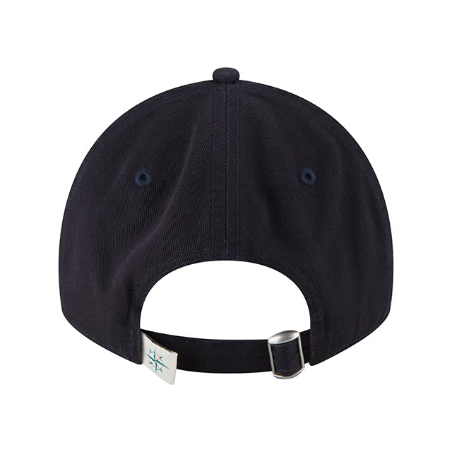 ランディ ジョンソン永久欠番記念モデル ニューエラ キャップ 9TWENTY シアトル マリナーズ MLB NUMBER RETIREMENT SIDE PATCH STRAPBACK CAP NAVY