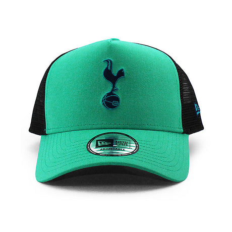 ニューエラ メッシュキャップ トッテナム ホットスパー FC PL REPREVE E-FRAME TRUCKER MESH CAP TURQUOISE
