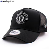 ニューエラ メッシュキャップ マンチェスター ユナイテッド FC PREMIER LEAGUE E-FRAME REFLECTIVE TRUCKER MESH CAP BLACK