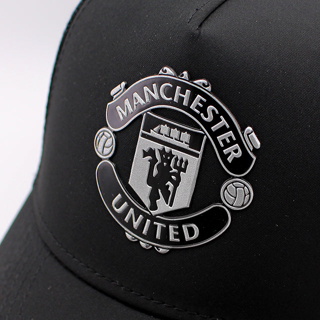 ニューエラ メッシュキャップ マンチェスター ユナイテッド FC PREMIER LEAGUE E-FRAME REFLECTIVE TRUCKER MESH CAP BLACK
