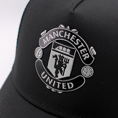 ニューエラ メッシュキャップ マンチェスター ユナイテッド FC PREMIER LEAGUE E-FRAME REFLECTIVE TRUCKER MESH CAP BLACK