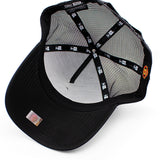 ニューエラ メッシュキャップ マンチェスター ユナイテッド FC PREMIER LEAGUE E-FRAME REFLECTIVE TRUCKER MESH CAP BLACK