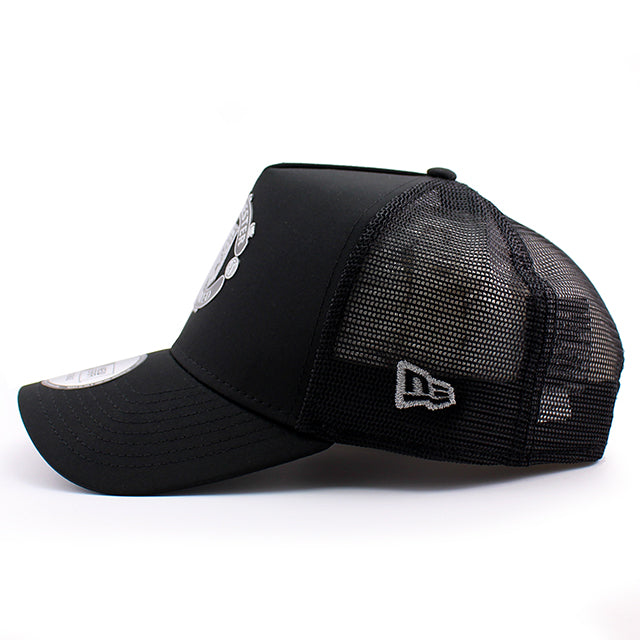 ニューエラ メッシュキャップ マンチェスター ユナイテッド FC PREMIER LEAGUE E-FRAME REFLECTIVE TRUCKER MESH CAP BLACK