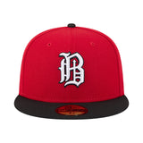 ニューエラ キャップ 59FIFTY バーミングハム バロンズ MiLB ON-FIELD ALTERNATE AUTHENTIC FITTED CAP RED-BLACK