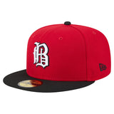 ニューエラ キャップ 59FIFTY バーミングハム バロンズ MiLB ON-FIELD ALTERNATE AUTHENTIC FITTED CAP RED-BLACK