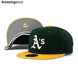 ニューエラ 59FIFTY オークランド アスレチックス 【MLB OLD AUTHENTIC COLOR 1999-2006 HOME FITTED CAP/GREEN-GOLD】 NEW ERA OAKLAND ATHLETICS