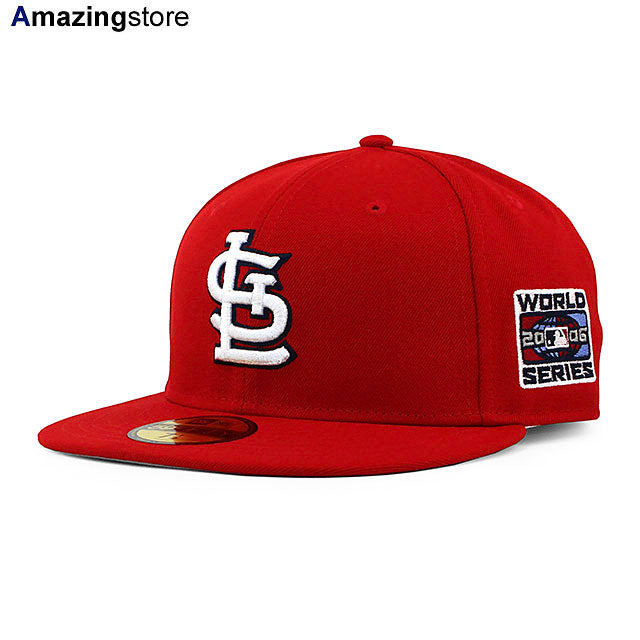 ニューエラ キャップ 59FIFTY セントルイス カージナルス MLB 2006 WORLD SERIES GAME FITTED CAP RED