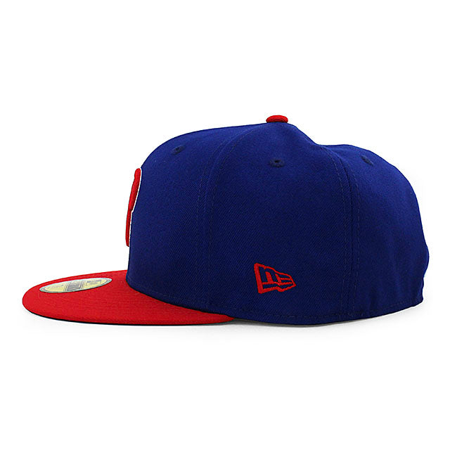 ニューエラ キャップ 59FIFTY フィラデルフィア フィリーズ MLB ON-FIELD AUTHENTIC ALTERNATE FITTED CAP BLUE RED NEW ERA PHILADELPHIA PHILLIES 13554983