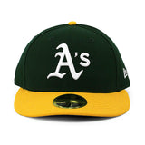 ニューエラ キャップ 59FIFTY オークランド アスレチックス MLB ON FIELD AUTHENTIC HOME LC LOW-CROWN FITTED CAP LP GREEN GOLD