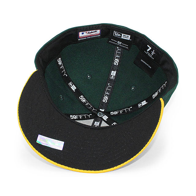 ニューエラ キャップ 59FIFTY オークランド アスレチックス MLB ON FIELD AUTHENTIC HOME LC LOW-CROWN FITTED CAP LP GREEN GOLD