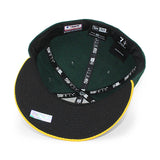 ニューエラ キャップ 59FIFTY オークランド アスレチックス MLB ON FIELD AUTHENTIC HOME LC LOW-CROWN FITTED CAP LP GREEN GOLD