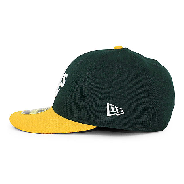 ニューエラ キャップ 59FIFTY オークランド アスレチックス MLB ON FIELD AUTHENTIC HOME LC LOW-CROWN FITTED CAP LP GREEN GOLD