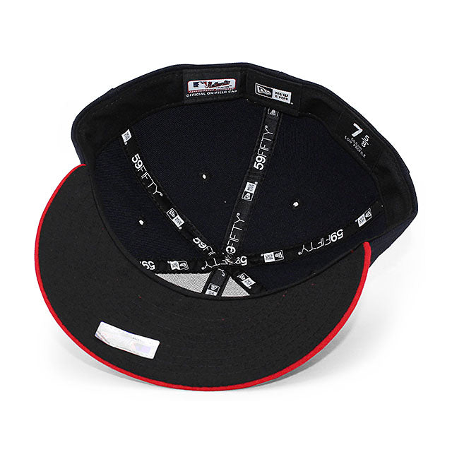 ニューエラ キャップ 59FIFTY クリーブランド インディアンス MLB ON-FIELD HOME LOW PROFILE FITTED CAP LP NAVY
