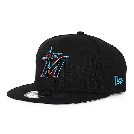 ニューエラ キャップ 9FIFTY マイアミ マーリンズ MLB TEAM BASIC SNAPBACK CAP BLACK