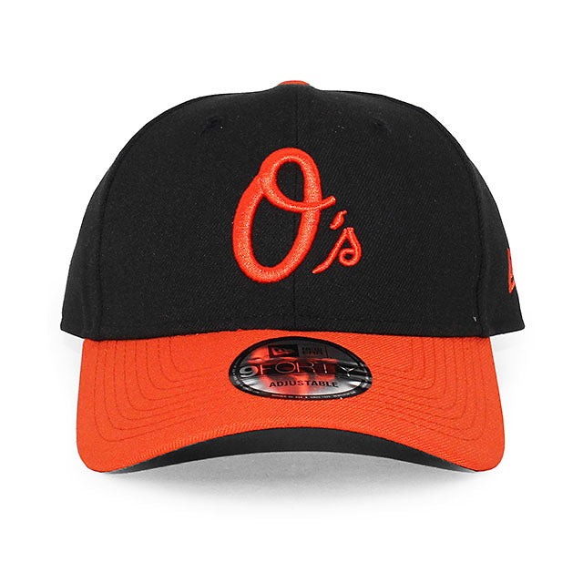 ニューエラ キャップ 9FORTY ボルチモア オリオールズ MLB THE LEAGUE ALT ADJUSTABLE CAP BLACK ORANGE