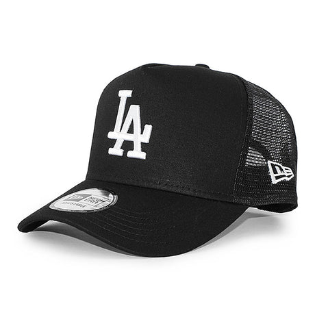 ニューエラ メッシュキャップ 9FORTY ロサンゼルス ドジャース MLB TRUCKER MESH CAP BLACK